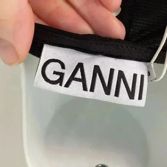 NWT Ganni Viscose Jersey Square Neck Dress LBD size 34 T2612 - Picture 8 of 13